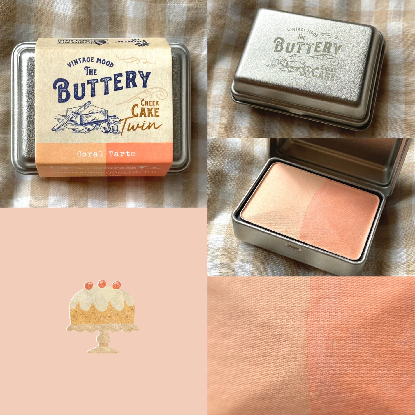 バターリーチークケーキ ツイン/SKINFOOD/パウダーチークを使ったクチコミ(2枚目)