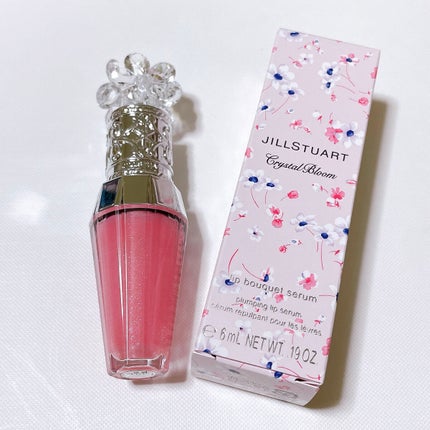 ジルスチュアート クリスタルブルーム リップブーケ セラム 101 gardenia sparkle(限定色)/JILL STUART/リッププランパーを使ったクチコミ(2枚目)