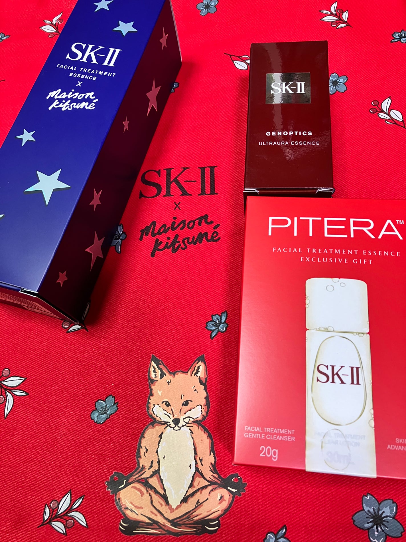 フェイシャル トリートメント エッセンス × MAISON KITSUNÉ ホリデー リミテッド エディション コフレ/SK-II/スキンケアキットを使ったクチコミ(1枚目)