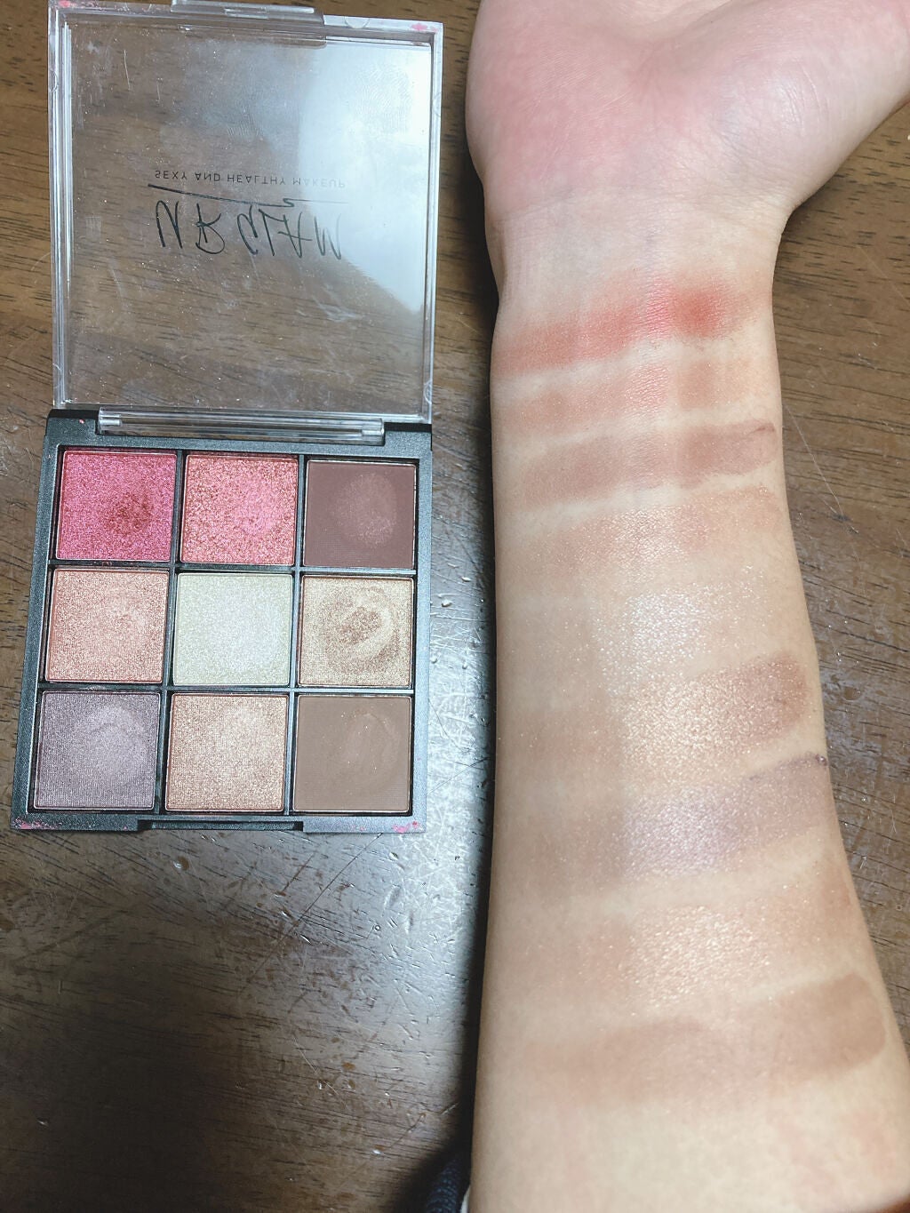 UR GLAM BLOOMING EYE COLOR PALETTE/U R GLAM/アイシャドウパレットを使ったクチコミ(2枚目)