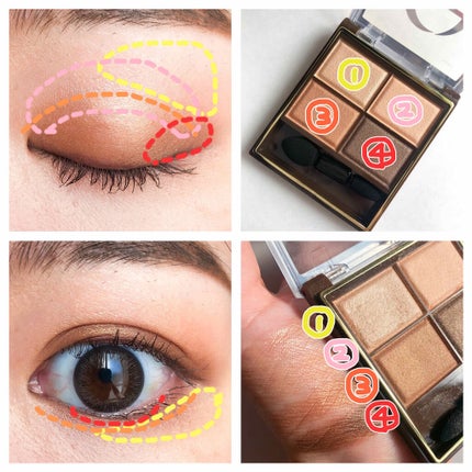 スキニーリッチシャドウ/excel/アイシャドウパレットを使ったクチコミ(3枚目)