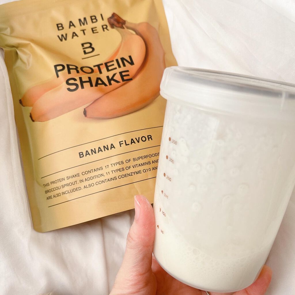 プロテインシェイク バナナ/BAMBI WATER/ソイプロテインを使ったクチコミ（3枚目）
