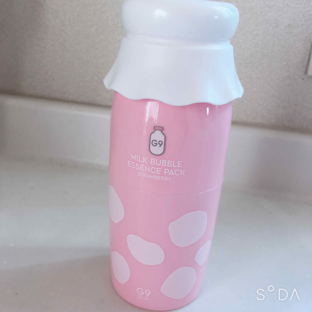 MILK BUBBLE ESSENCE PACK ＃STRAWBERRY/G9SKIN/美容液を使ったクチコミ（1枚目）