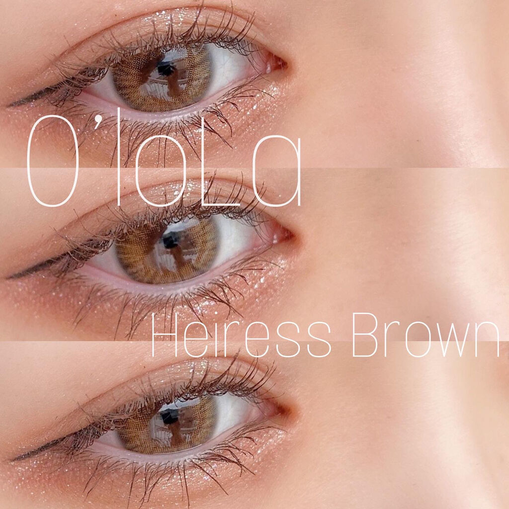 エアリス(Heiress) ブラウン/OLOLA/カラーコンタクトレンズを使ったクチコミ（1枚目）