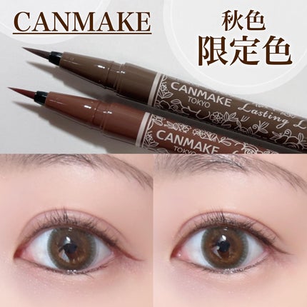 ラスティングリキッドライナー/キャンメイク/リキッドアイライナーを使ったクチコミ(1枚目)