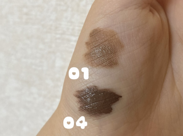 スキニーアイブロウマスカラ 01/U R GLAM/眉マスカラを使ったクチコミ（2枚目）