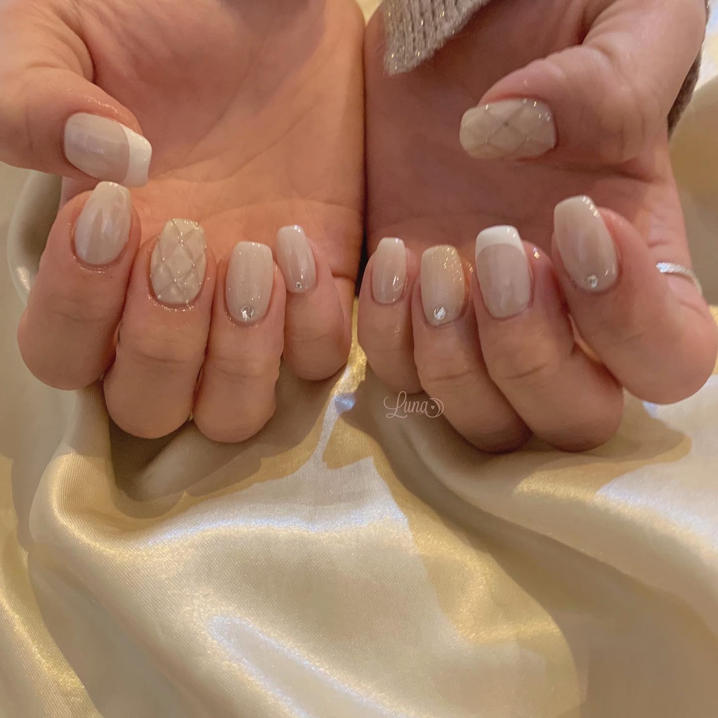 Iuna. Mizuki on LIPS 「.お持ち込みデザイン参考に🤍#nail#nailstagram..」(1枚目)