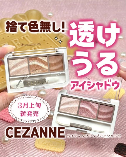 ライティングアップアイシャドウ/CEZANNE/アイシャドウを使ったクチコミ(1枚目)