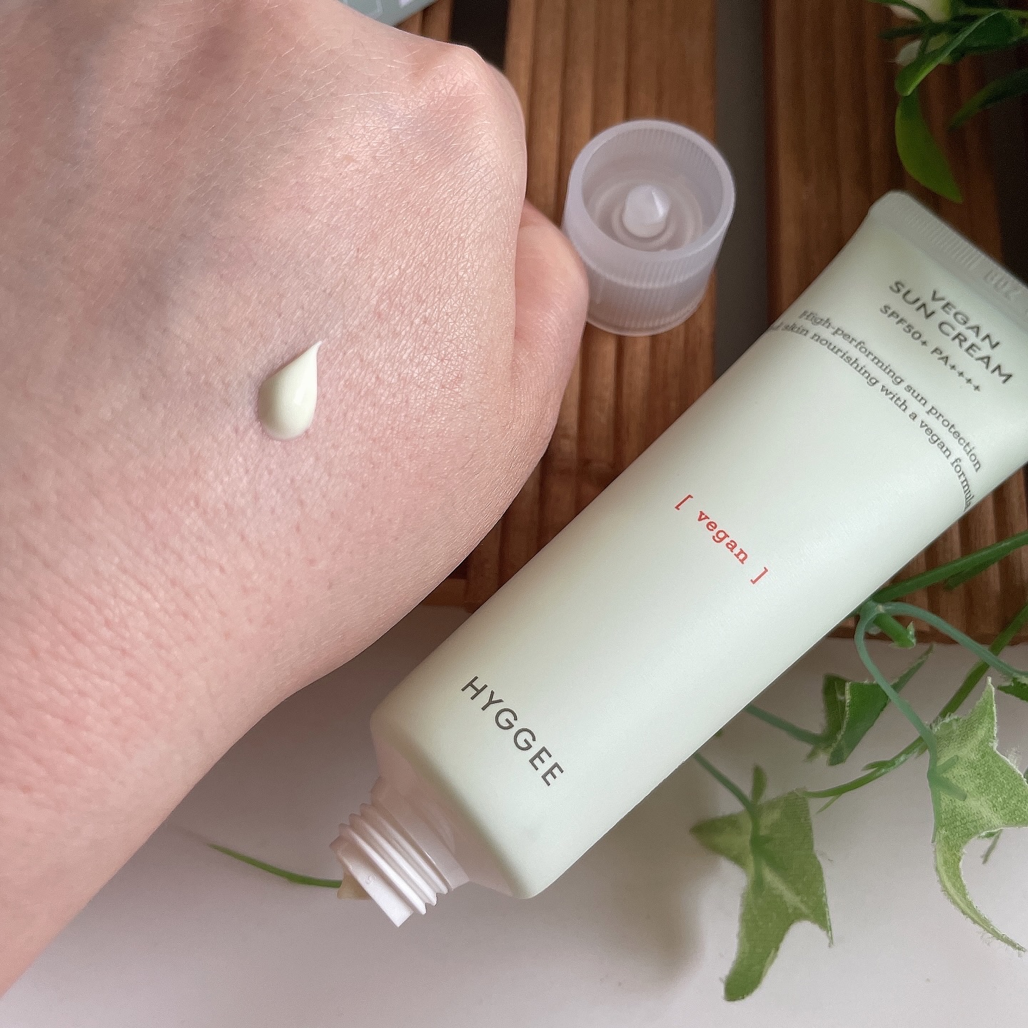 ヴィーガンサンクリーム/HYGGEE/日焼け止めクリームを使ったクチコミ（3枚目）