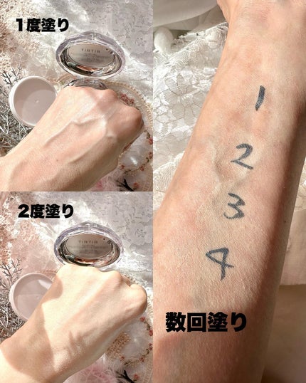 マスクフィット クリスタルメッシュクッション/TIRTIR(ティルティル)/クッションファンデーションを使ったクチコミ(2枚目)