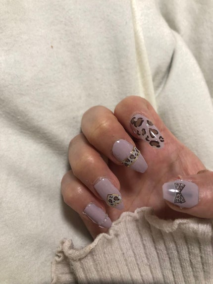 ネイルシール/セリア/ネイルシールを使ったクチコミ(2枚目)