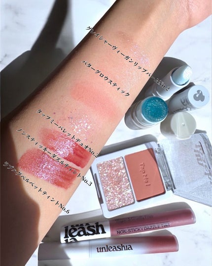 グリッターペディアアイパレット/unleashia/アイシャドウパレットを使ったクチコミ(2枚目)