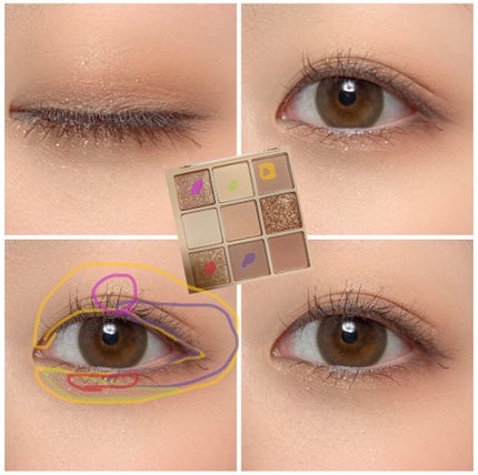 シャドウパレット/dasique/アイシャドウパレットを使ったクチコミ(5枚目)