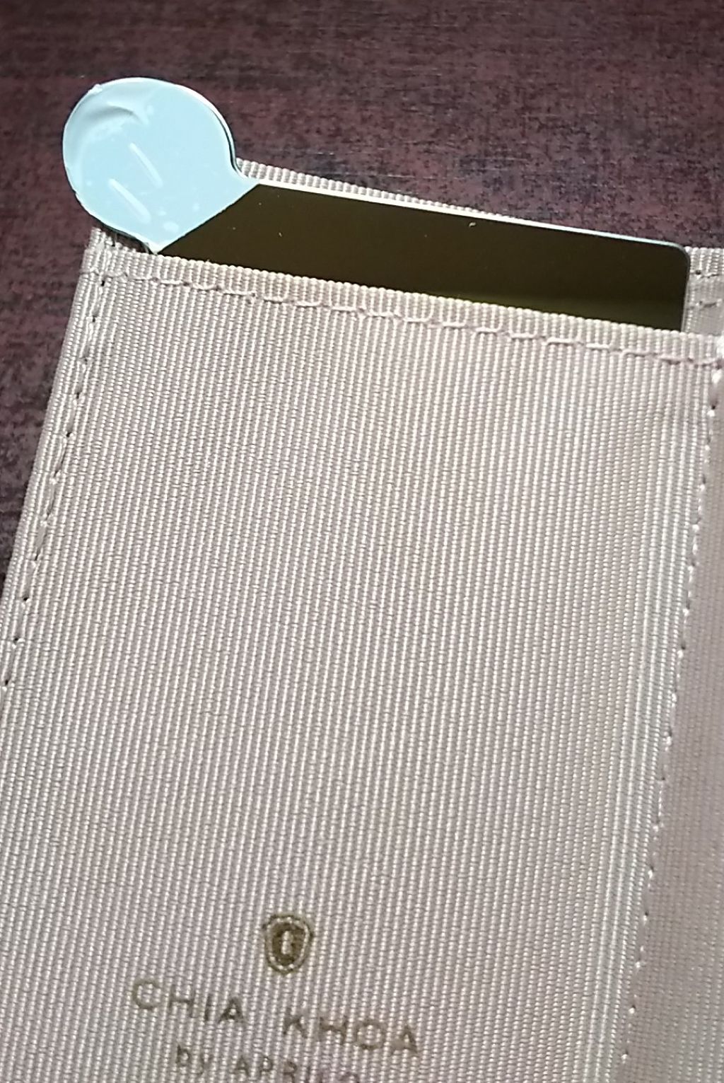 ステンレスカードミラー ケース付き/キャンドゥ/その他化粧小物を使ったクチコミ(3枚目)