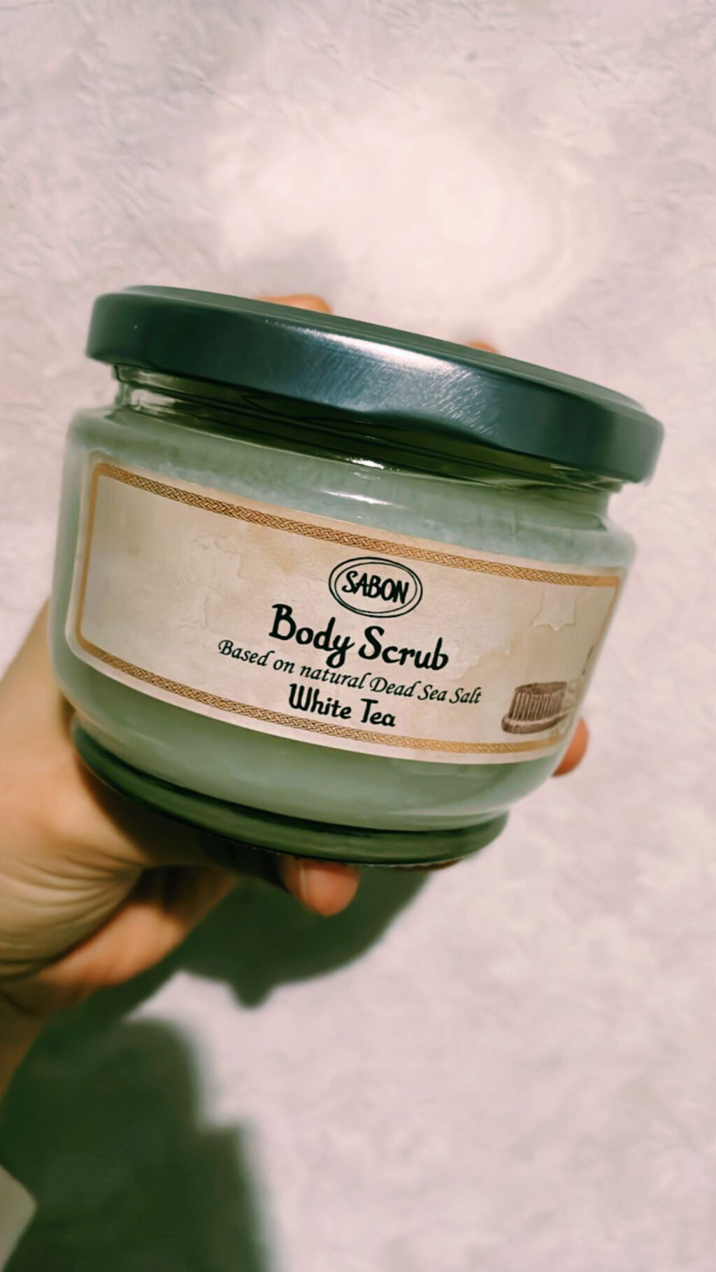 ボディスクラブ ホワイトティー 600g/SABON/ボディスクラブを使ったクチコミ（1枚目）