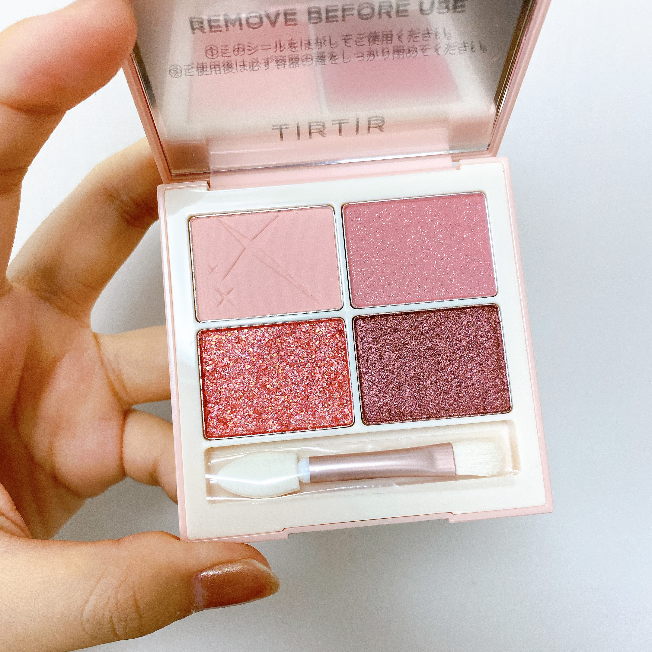 スターライト アイシャドウ #02 CORAL PINK/TIRTIR(ティルティル)/アイシャドウパレットを使ったクチコミ（2枚目）