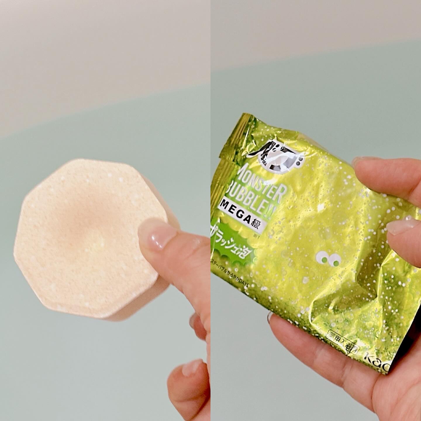 バブ モンスターバブルMEGA級 スプラッシュ泡 シトラススパークの香り​/バブ/炭酸系入浴剤を使ったクチコミ（3枚目）