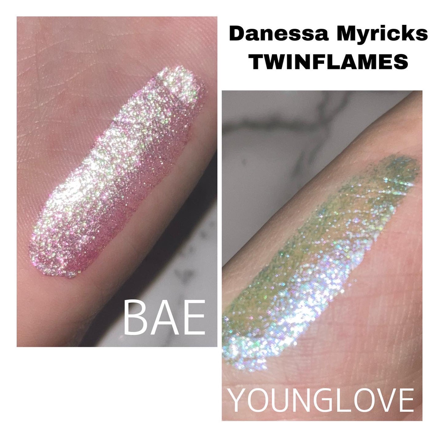 Twin Flames Multichrome Pigment/DANESSA MYRICKS BEAUTY/リキッドアイシャドウを使ったクチコミ(2枚目)