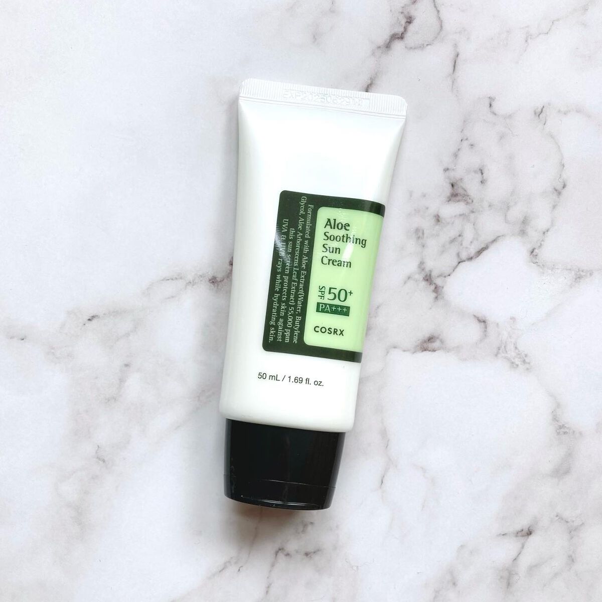 アロエスージングUVクリーム SPF50+ PA+++/COSRX/日焼け止めクリームを使ったクチコミ(1枚目)