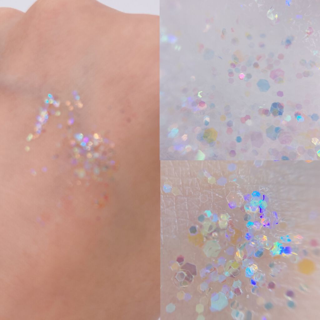 ゲットルーズグリッタージェル/unleashia/グリッターを使ったクチコミ（3枚目）
