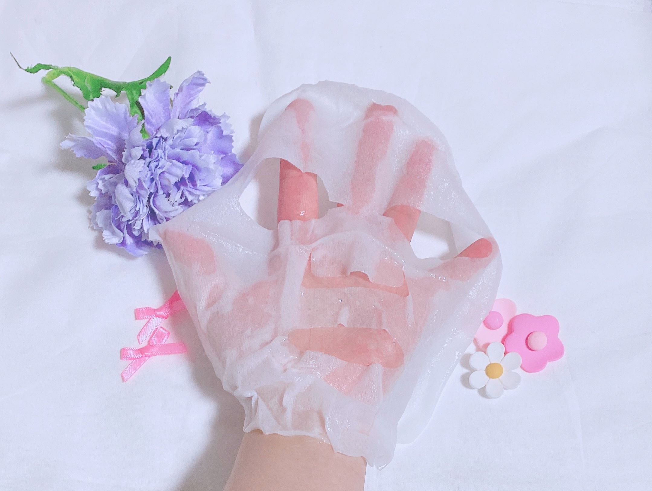 チェリーブロッサム コラーゲンマスク/REACNF/シートマスク・パックを使ったクチコミ（2枚目）