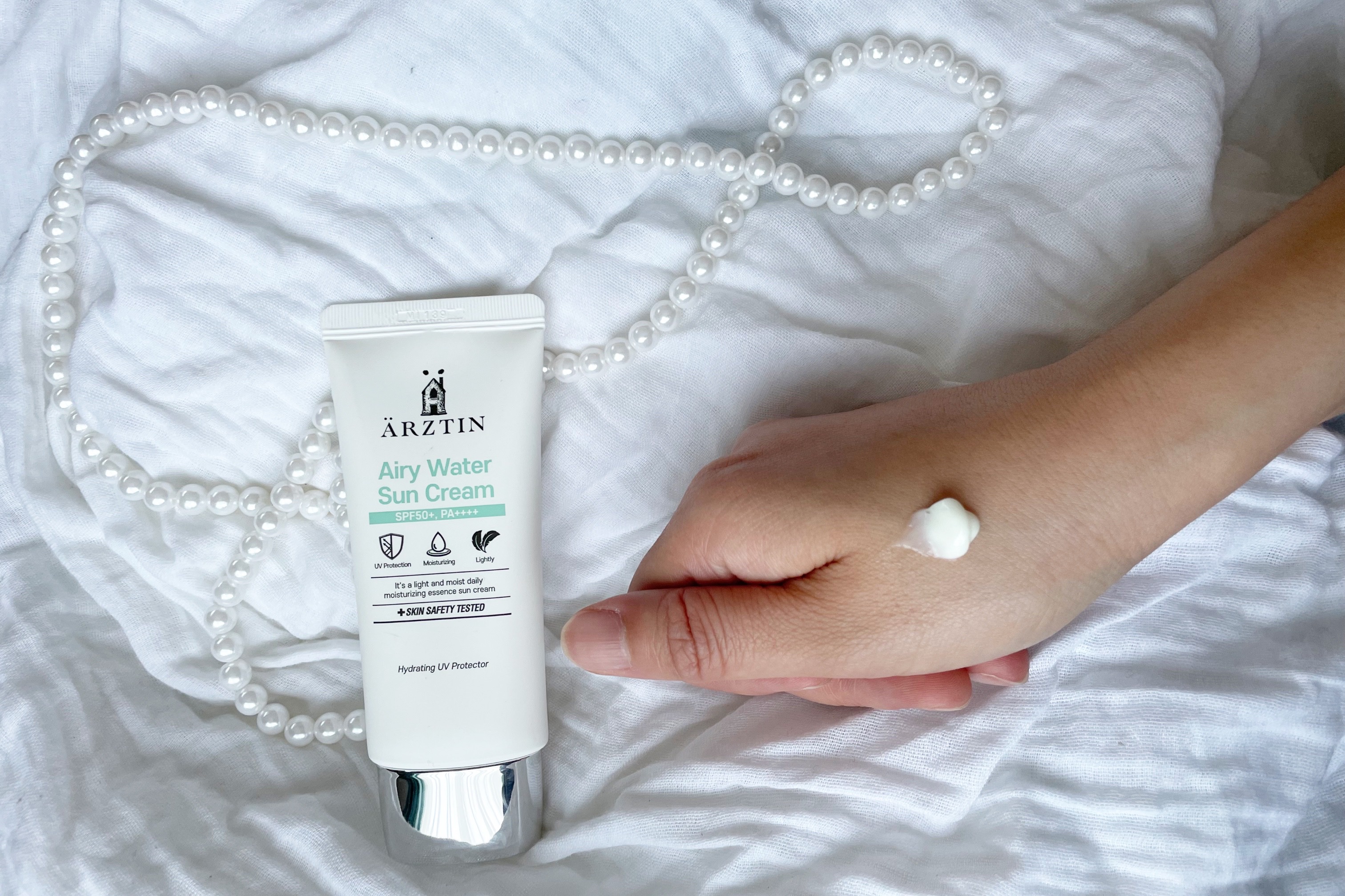 エアリーウォーターサンクリーム/エルツティン/日焼け止めクリームを使ったクチコミ（2枚目）