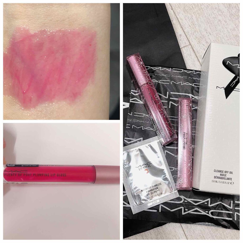 プレンティ オブ パウト プランピング リップグロス L/M・A・C/リップグロスを使ったクチコミ（2枚目）
