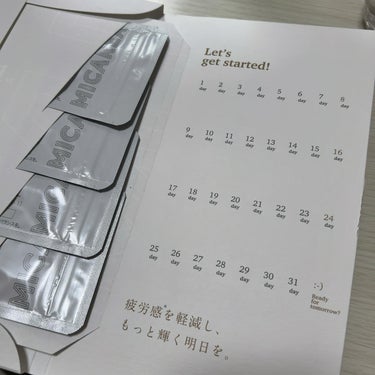 ミカレア ミカレアのパラミロンのクチコミ「♡
"パラミロン"という成分を配合したサプリメント！

平らなコンパクトなパッケージの中には、.....」（2枚目）