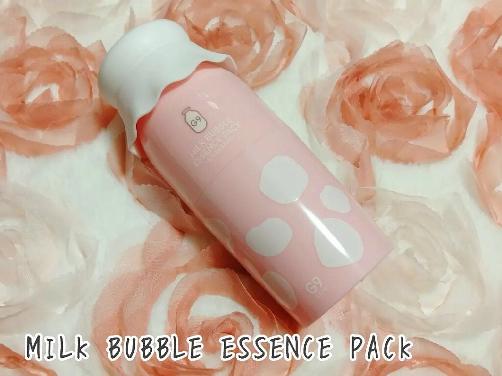 MILK BUBBLE ESSENCE PACK #STRAWBERRY/G9SKIN/美容液を使ったクチコミ(1枚目)