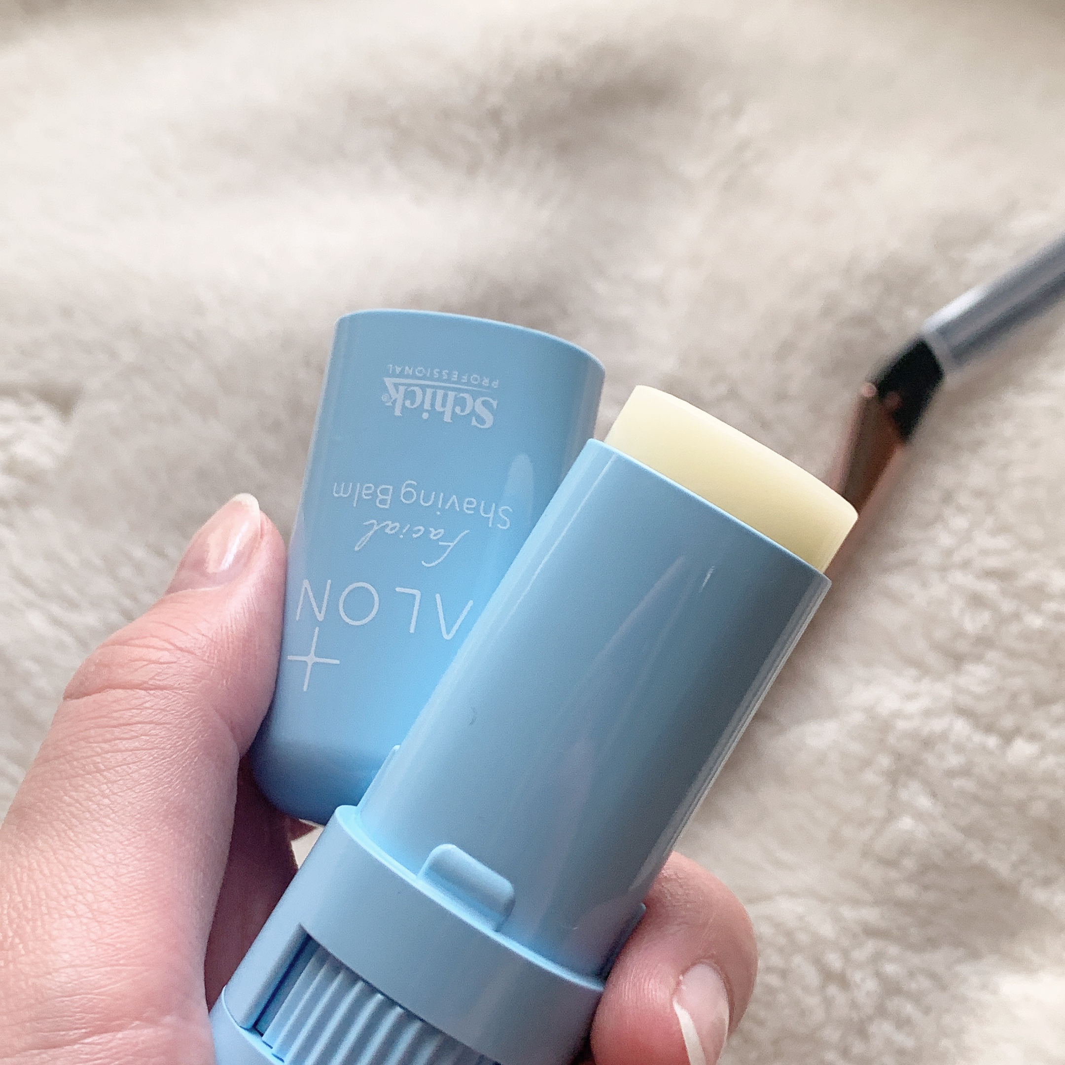 サロンプラス フェイシャルシェービングバーム/サロンプラス/ムダ毛ケアを使ったクチコミ（2枚目）