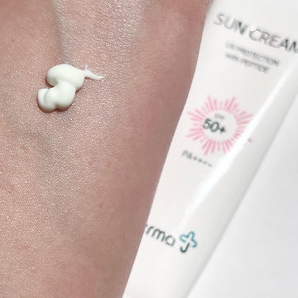 サンクリーム+/ DermaJ/日焼け止めクリームを使ったクチコミ(3枚目)