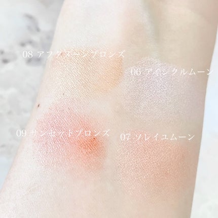 マーブルベイクドハイライター/Glint/パウダーハイライトを使ったクチコミ(5枚目)