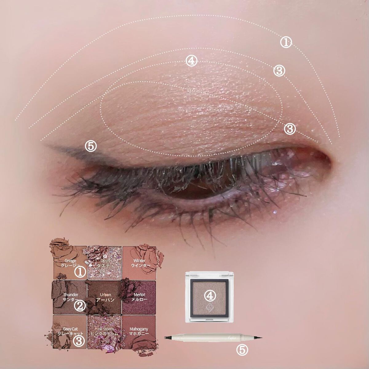 TERRAZZO Shadow palette/HOLIKA HOLIKA/アイシャドウパレットを使ったクチコミ(3枚目)