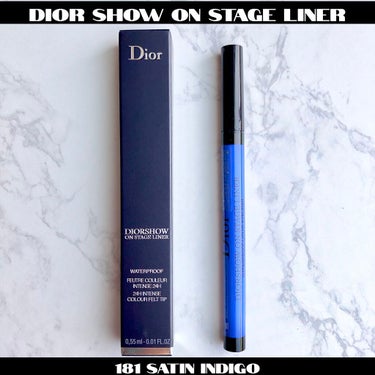 ディオールショウ オンステージ ライナー ウォータープルーフ 181 サテン インディゴ/Dior/アイライナーを使ったクチコミ（1枚目）