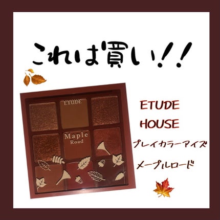 プレイカラーアイシャドウ メープルロード/ETUDE/アイシャドウパレットを使ったクチコミ(1枚目)
