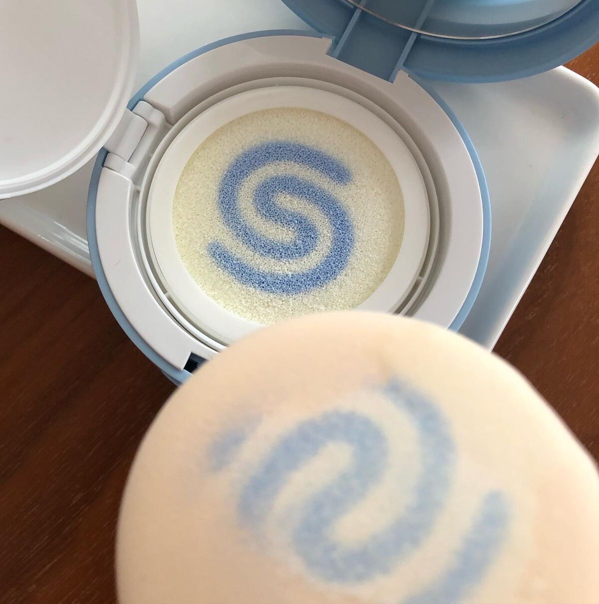 WHITE +UV CUSHION CREAM #COOL/G9SKIN/日焼け止めクリームを使ったクチコミ(5枚目)