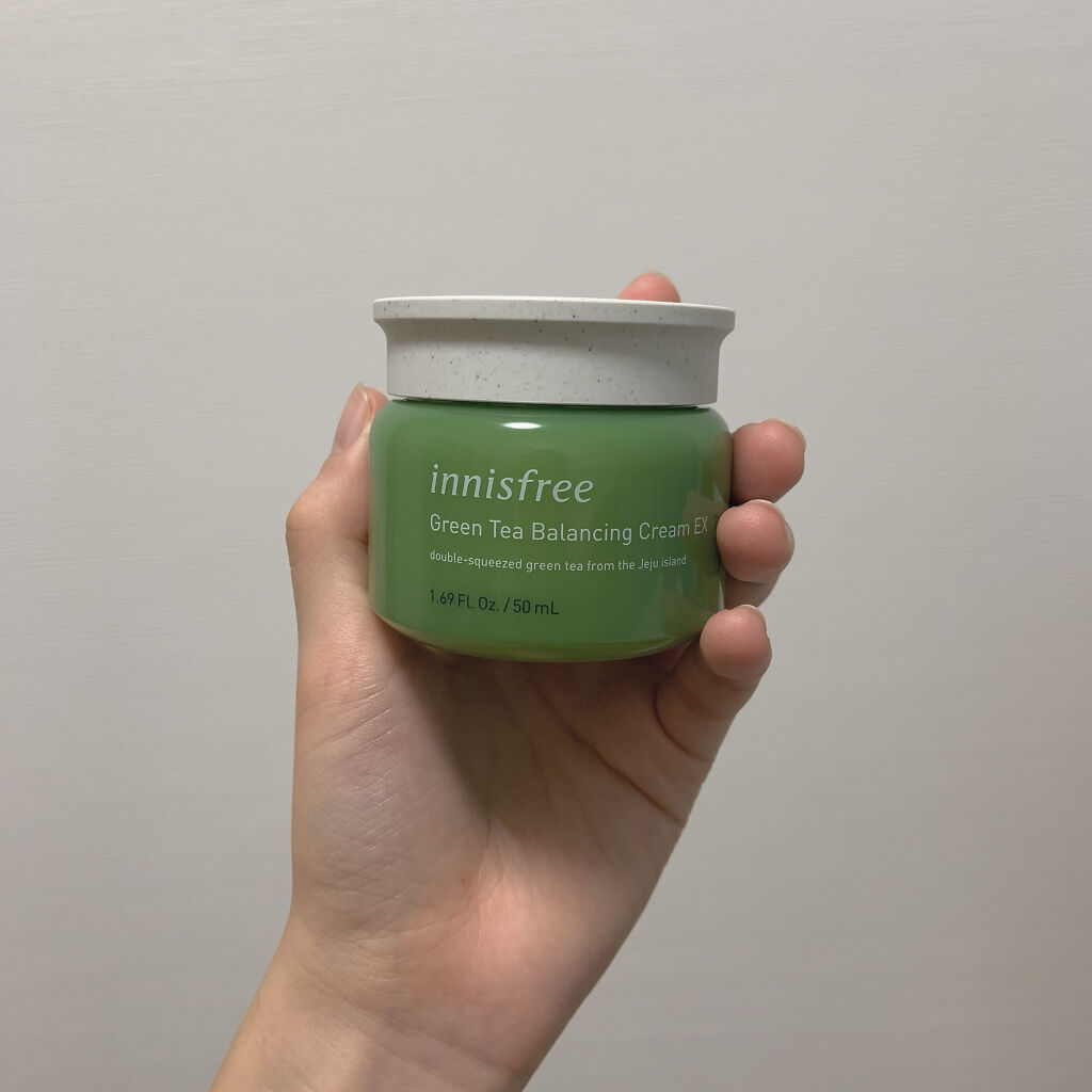 グリーンティー バランシングクリーム EX/innisfree/フェイスクリームを使ったクチコミ（1枚目）