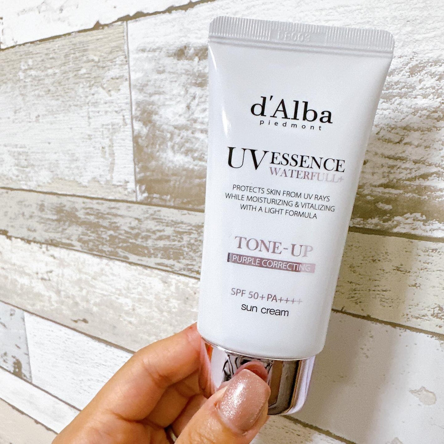 ダルバ ウォータフル トーンアップ サンクリーム(パープル)/ダルバ/日焼け止めクリームを使ったクチコミ(4枚目)