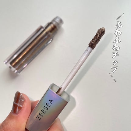 ダイヤモンドシリーズ 星空リキッドアイシャドウ BR 02 枯れた夢/ZEESEA/リキッドアイシャドウを使ったクチコミ(3枚目)