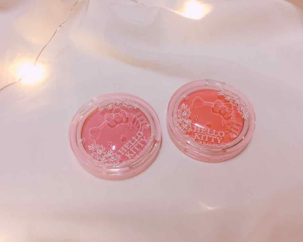 Blooming Kitty パウダーチーク/DAISO/パウダーチークを使ったクチコミ（1枚目）