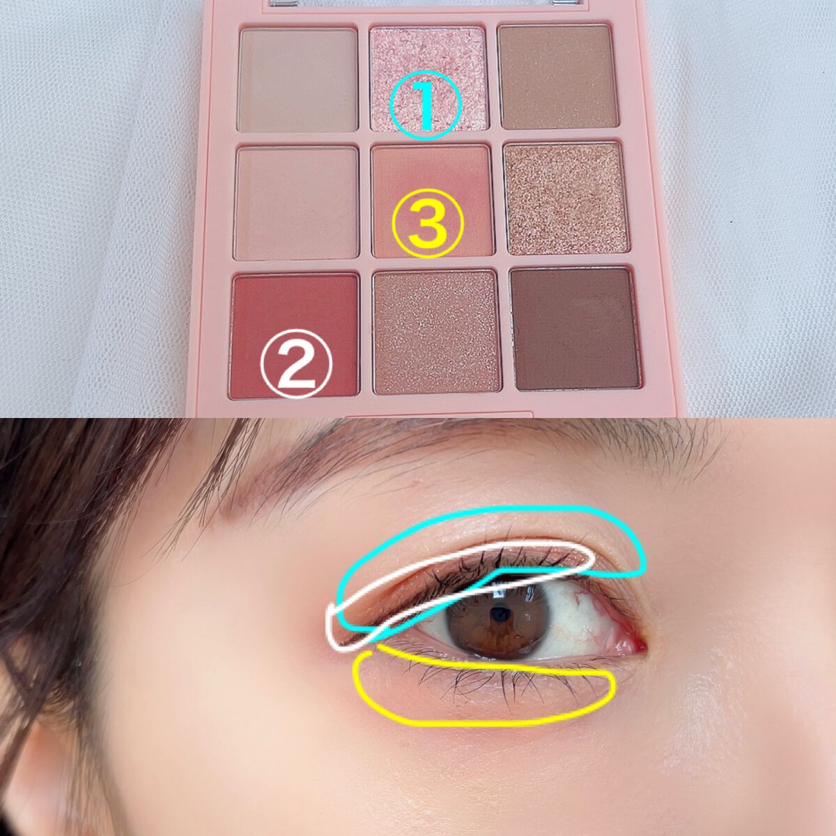 ワンピックアイシャドウパレット 01 ピンクコーラル/APLIN/アイシャドウパレットを使ったクチコミ（3枚目）