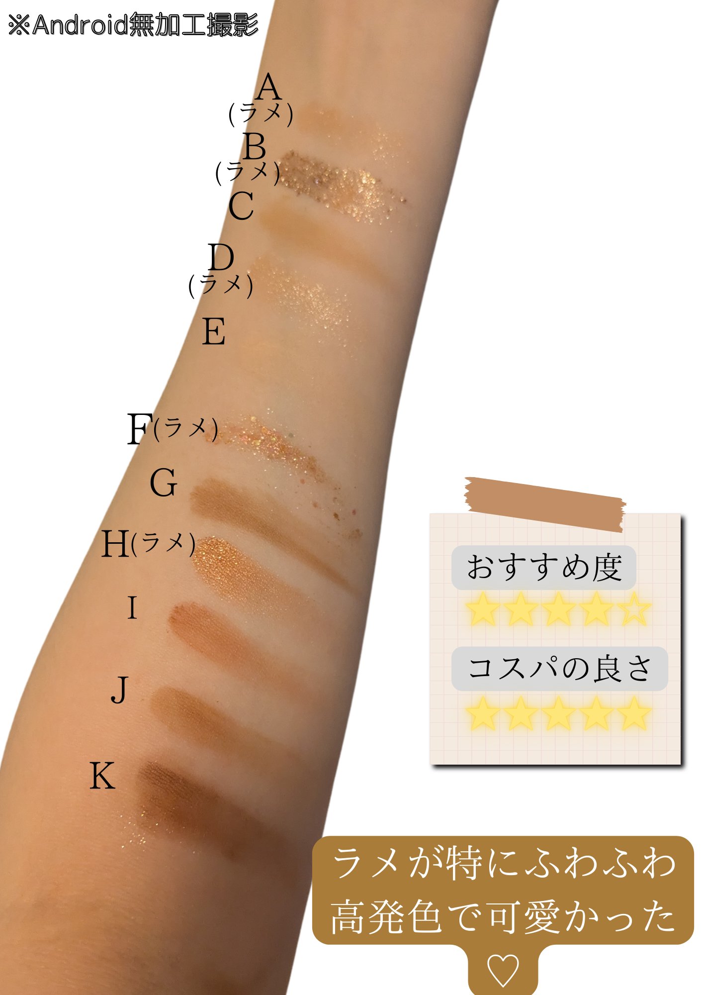 アイシャドウパレット/coou/アイシャドウパレットを使ったクチコミ（2枚目）