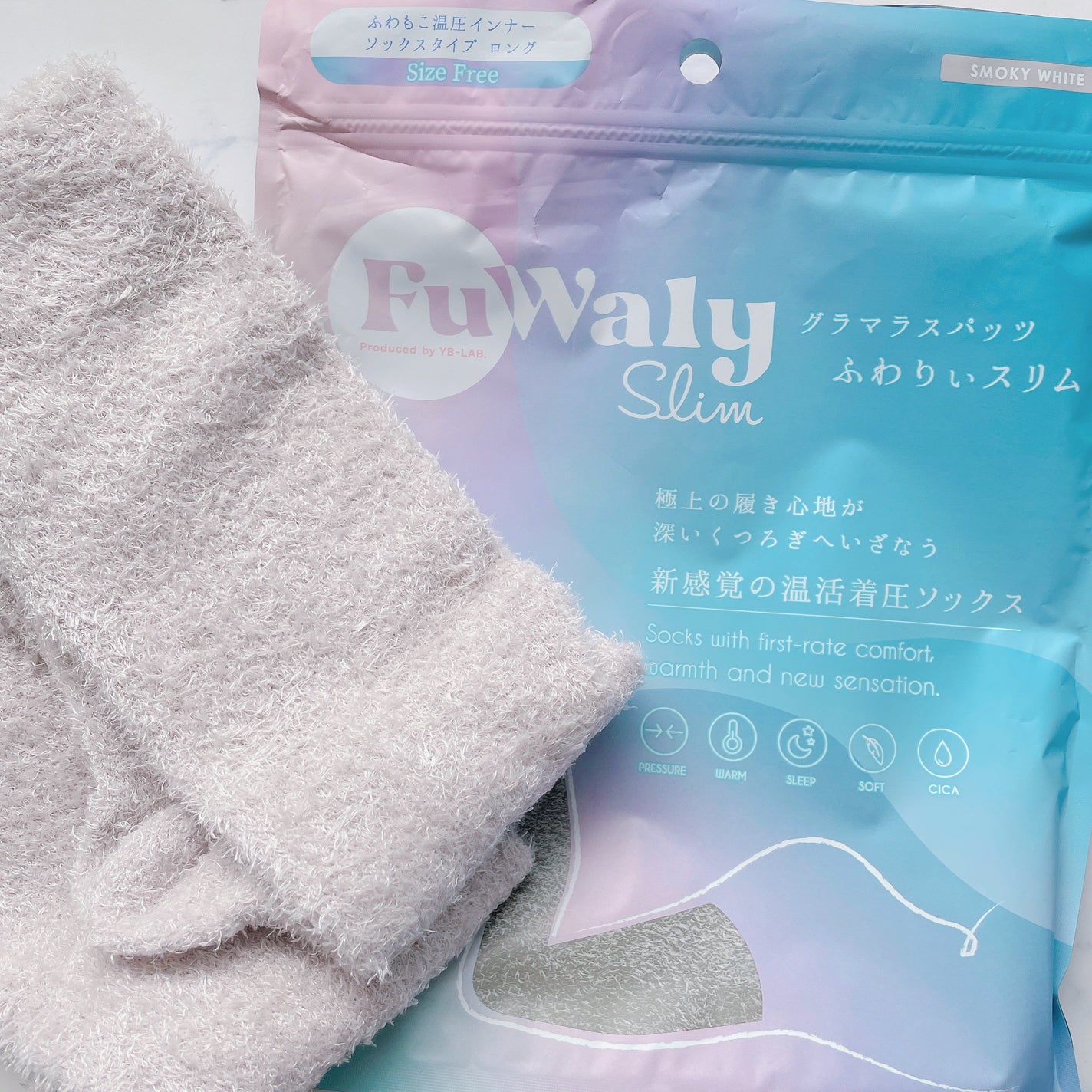 FuWaly Slim ソックスタイプロング/グラマラスパッツシリーズ/着圧ソックス・レギンスを使ったクチコミ(2枚目)