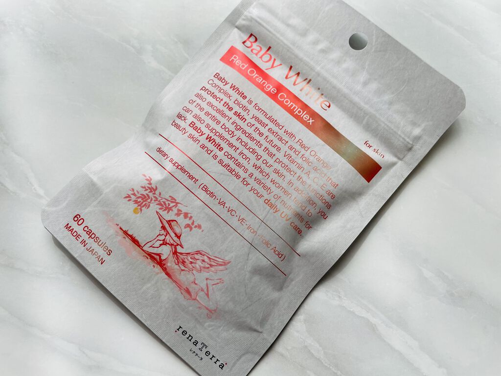 Baby White 60粒/renaTerra/美容サプリメントを使ったクチコミ（1枚目）