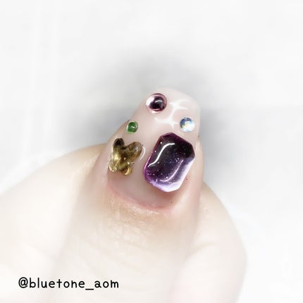 ジェルネイル(ライト対応)/セリア/ジェルネイルを使ったクチコミ(5枚目)