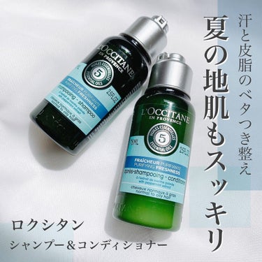 ファイブハーブス ピュアフレッシュネス シャンプー／コンディショナー コンディショナー75ml/L'OCCITANE/シャンプー・コンディショナーを使ったクチコミ（1枚目）