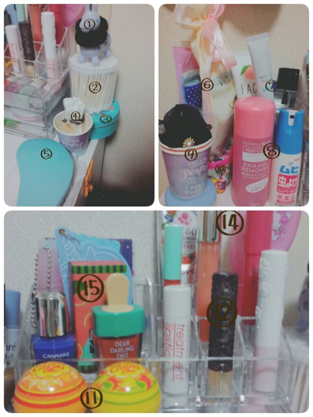 3段式クリアーケース/DAISO/その他化粧小物を使ったクチコミ（2枚目）