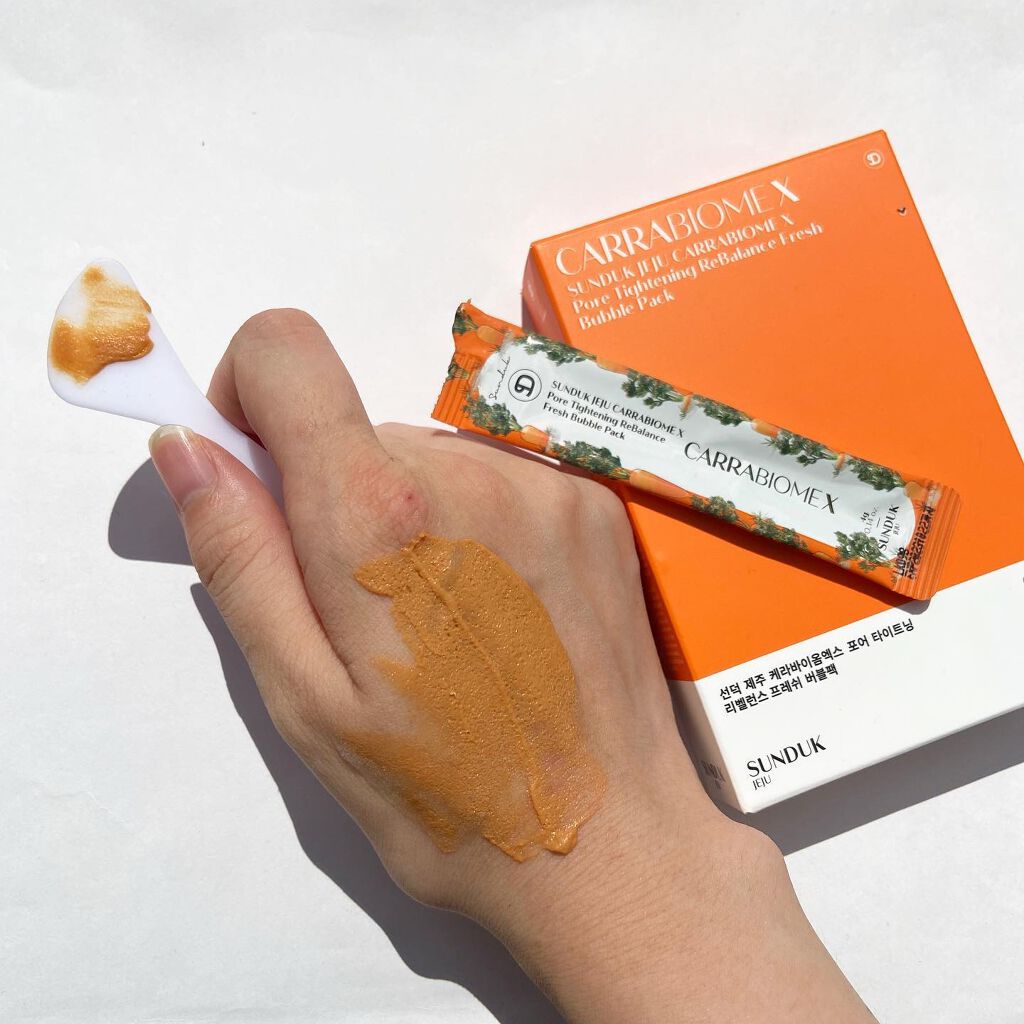 キャロットバブルパック/SUNDUK JEJU/洗い流すパック・マスクを使ったクチコミ(2枚目)