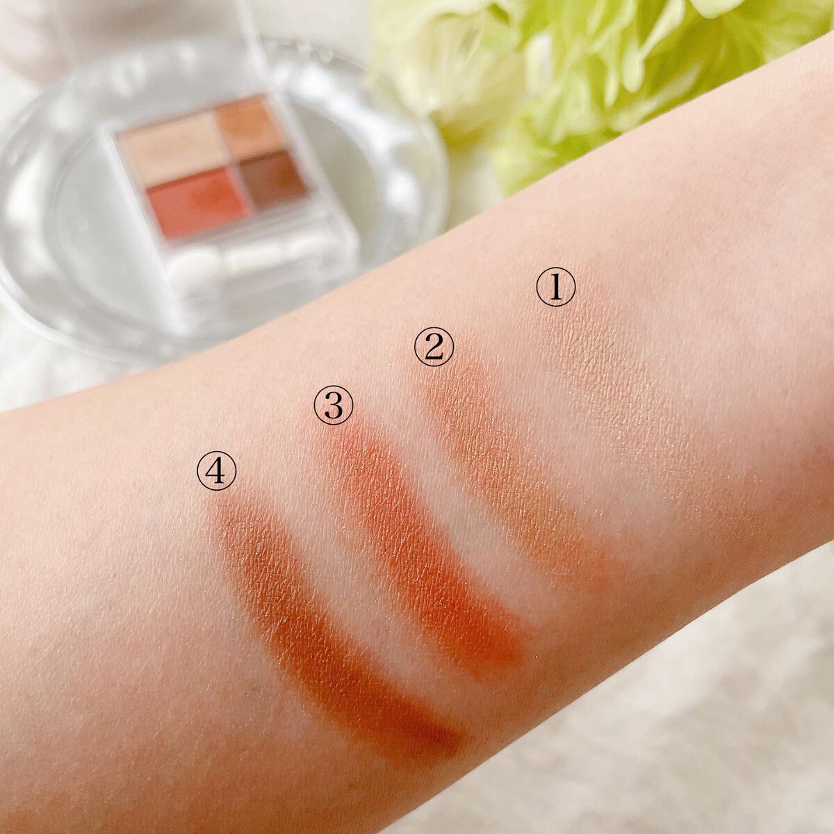 グラデーション アイシャドウ/ちふれ/アイシャドウパレットを使ったクチコミ(4枚目)