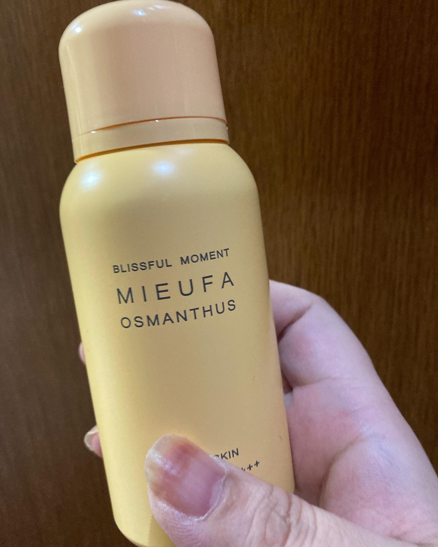 フレグランスUVスプレー オスマンサス/MIEUFA/日焼け止めミスト・スプレーを使ったクチコミ（1枚目）